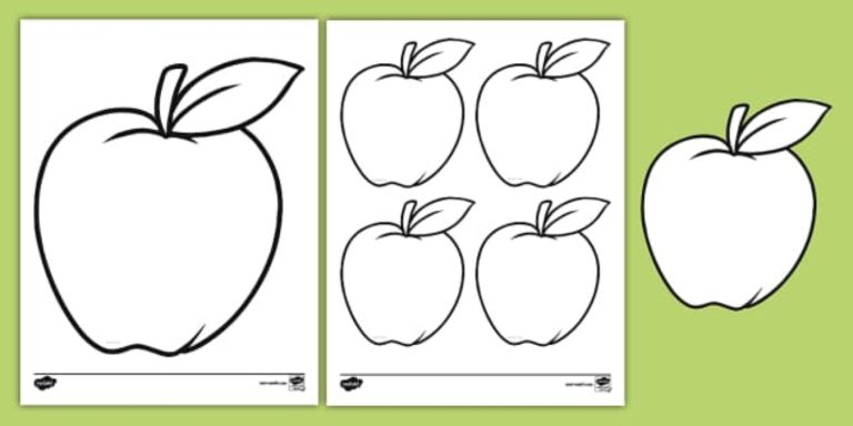 Apple Printout: A Fun and Creative Activity for Kids