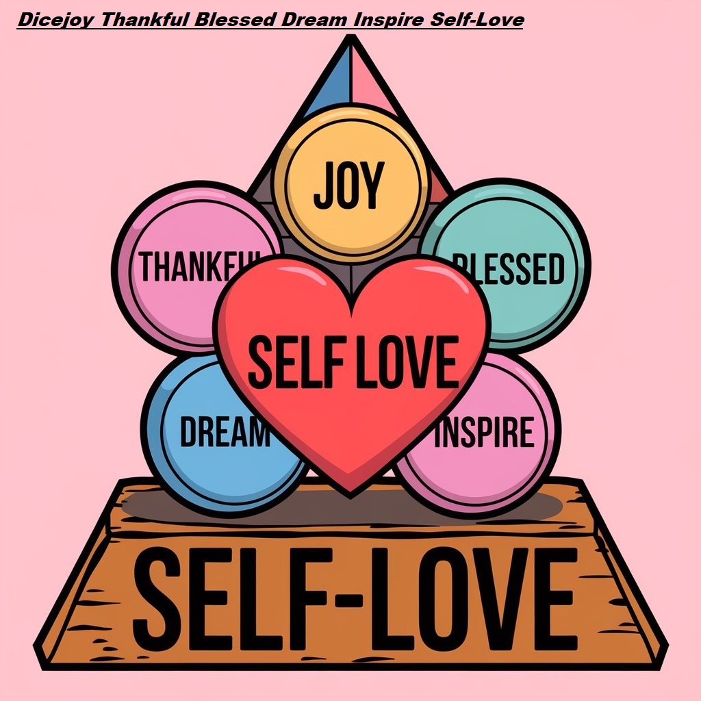 Dicejoy Thankful Blessed Dream Inspire Self-Love