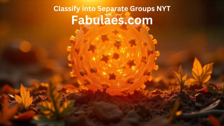 Classify into Separate Groups NYT