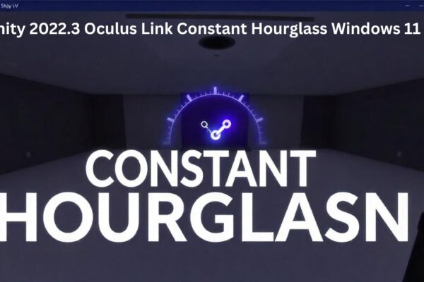 Unity 2022.3 Oculus Link Constant Hourglass Windows 11