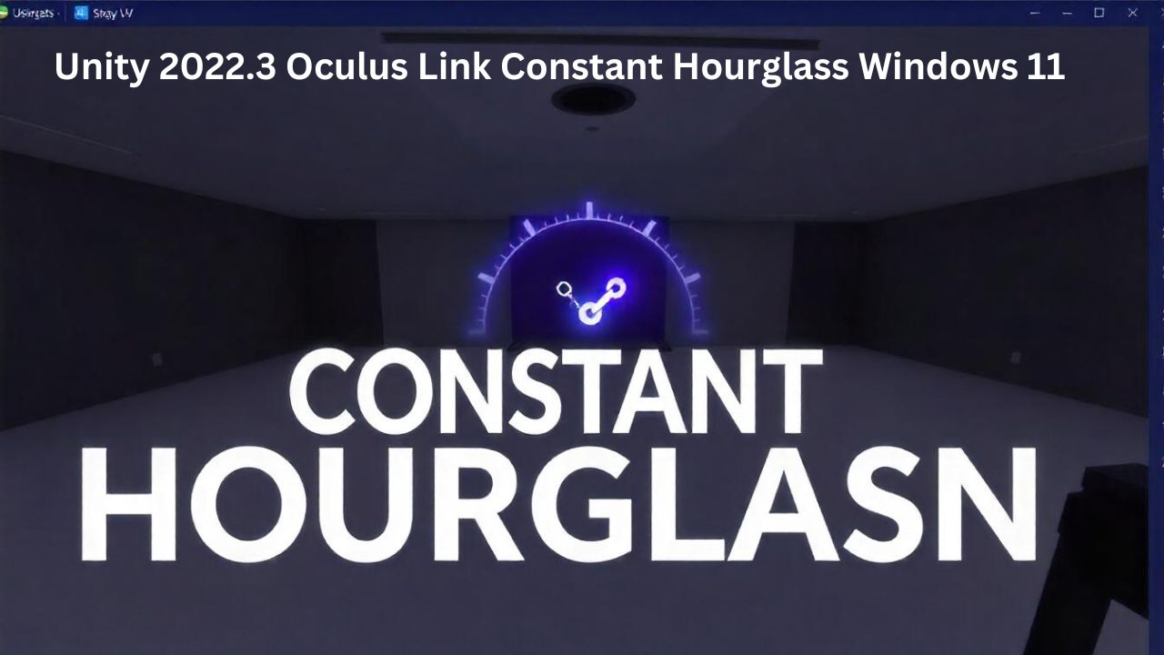 Unity 2022.3 Oculus Link Constant Hourglass Windows 11