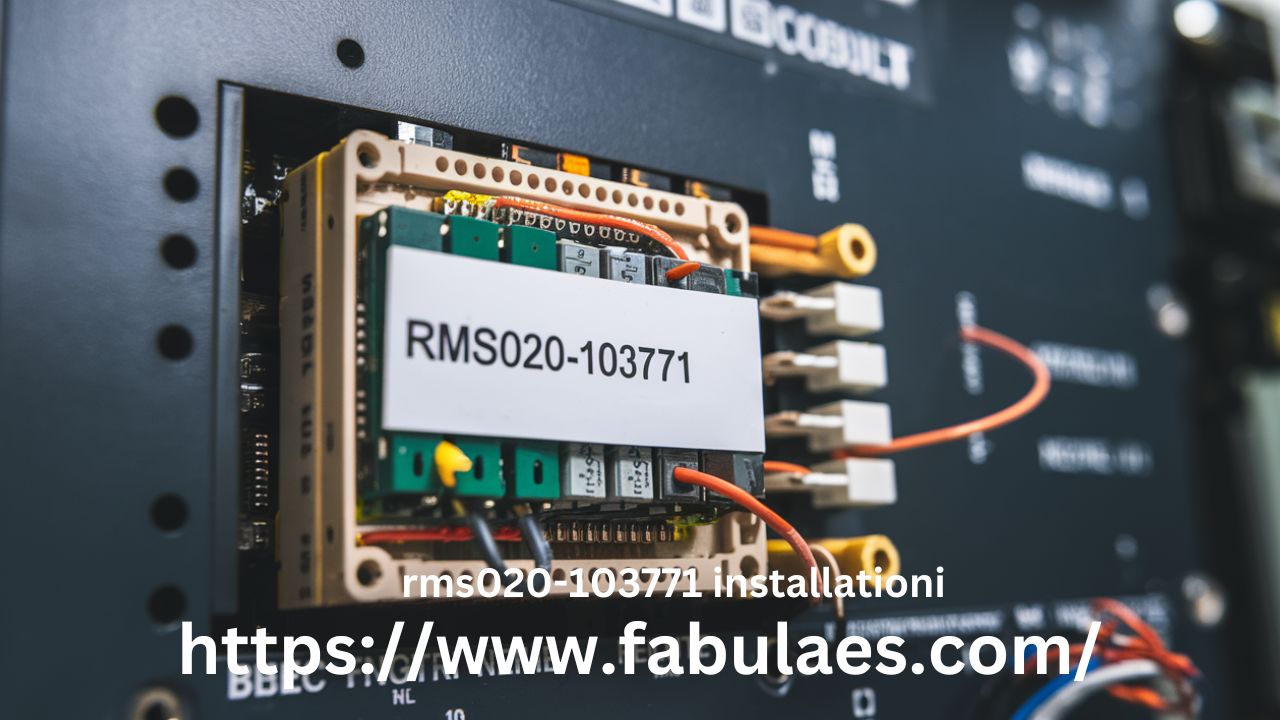 RMS020-103771 Installation